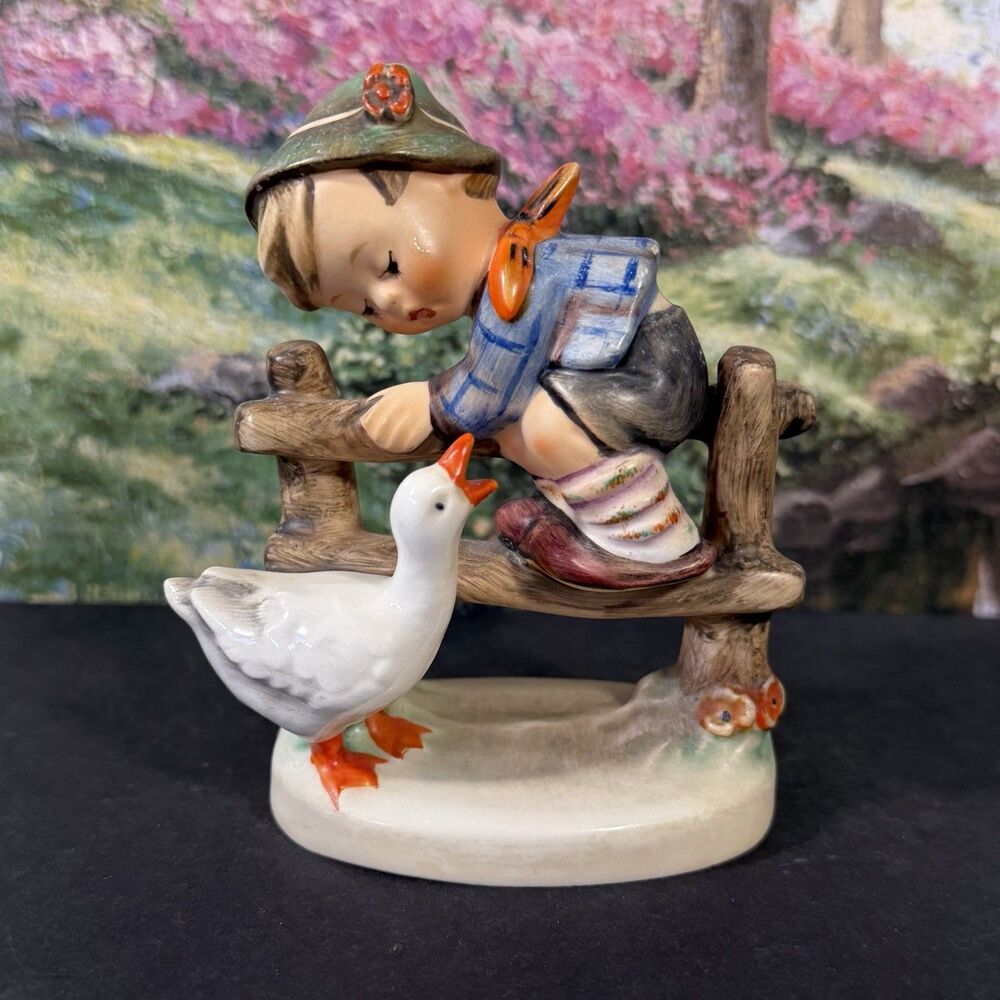 Vintage Hummel Figurine " Barnyard Hero Boy " Made In West Germany